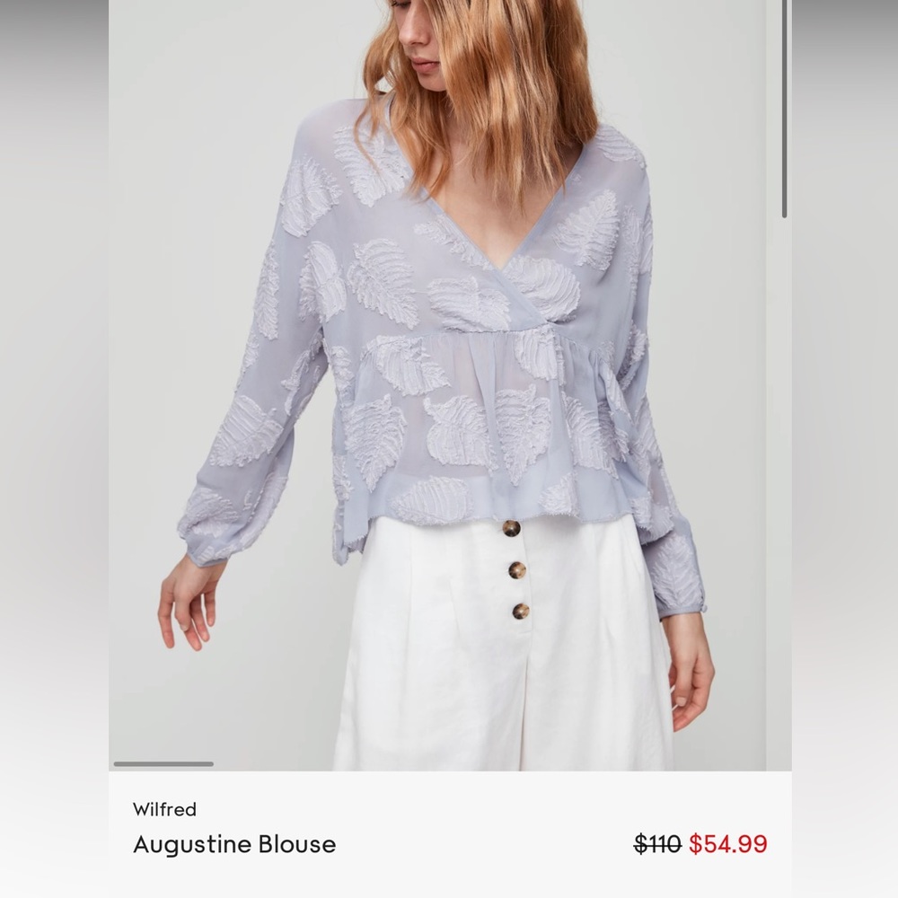Aritzia Augustine Blouse size XS